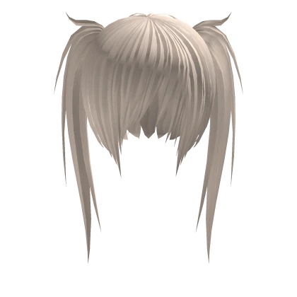 scene emo vkei ponytails || blonde