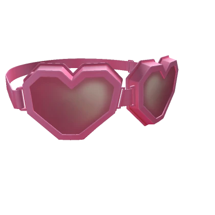 Pixel Heart Goggles - Pink