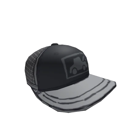 Grey Cartoon Trucker Cap