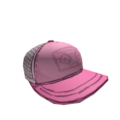 Pink Cartoon Trucker Cap