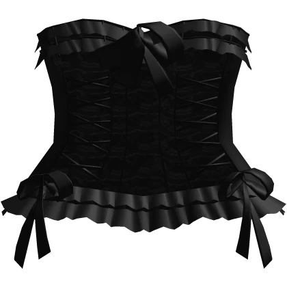 ⸸꒱ black gothic babydoll corset princess dress