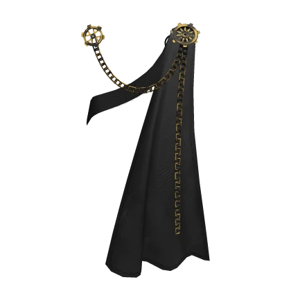 1.0 Steampunk cape - black/gold
