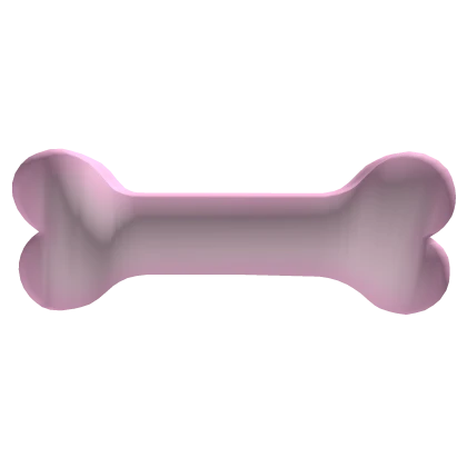 Cute pink puppy dog bone