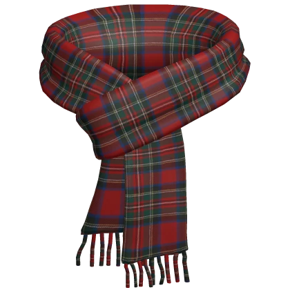 Plaid Scarf Christmas Red Cozy Striped Knit 3.0