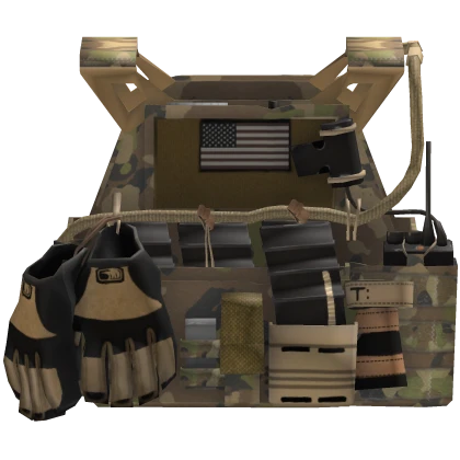 Realistic Tactical Vest Desert Camo Military