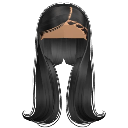 ✦ pretty silky long curly lace scalp hair black 