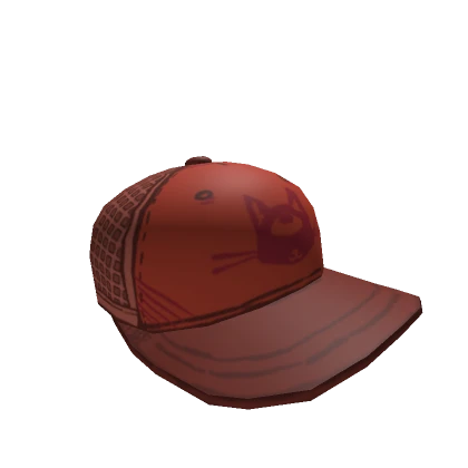 Red Cartoon Trucker Cap