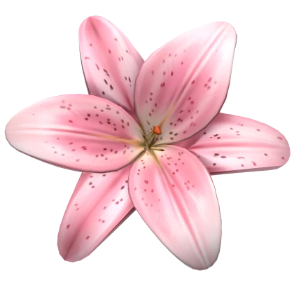 Tropical Lily Flower Summer Hairclip (Light Pink)
