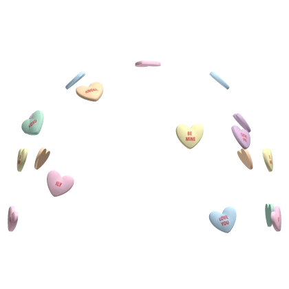 ♡ cute colorful sweetheart candy hair clips