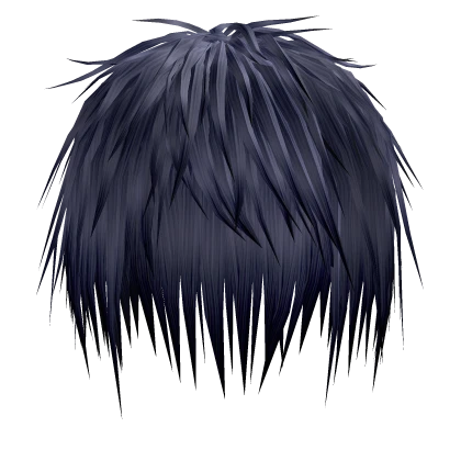 Blue Wispy Scene Messy Emo Hair