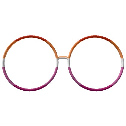 Simple Lesbian Circle Glasses