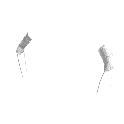 White Ruffled Lace Arm Warmers w/ Ribbon Strings