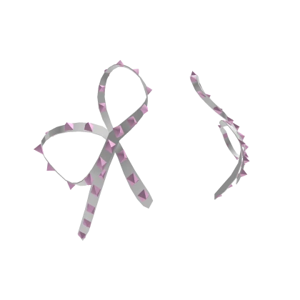 Punk Bow (White And Pink)