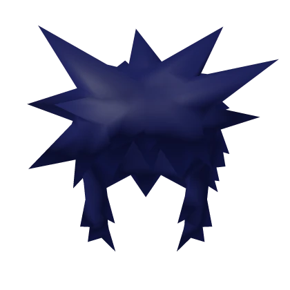 Dark Blue Spiky Hair
