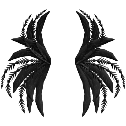 Black Feather Showgirl Wings
