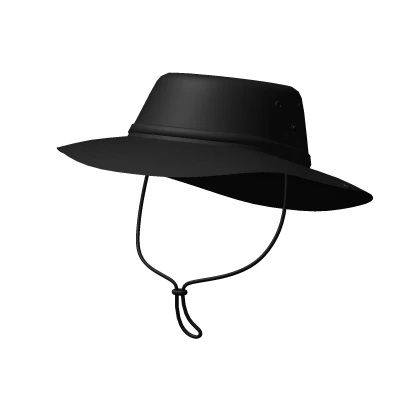 Black Fishing Hat