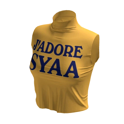 ☆ J'adore Syaa Yellow Turtleneck Tank top