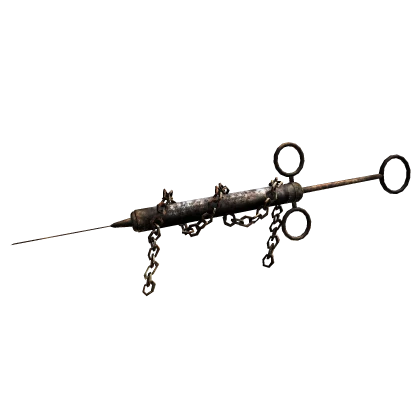 Rusty Grunge Creepy Chained Nurse Needle Right