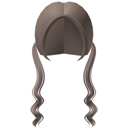 Pretty Low Wavy Pigtails in Dust Brown