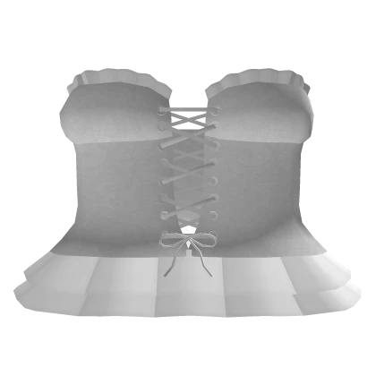 ♡ white lace corset doll dress 