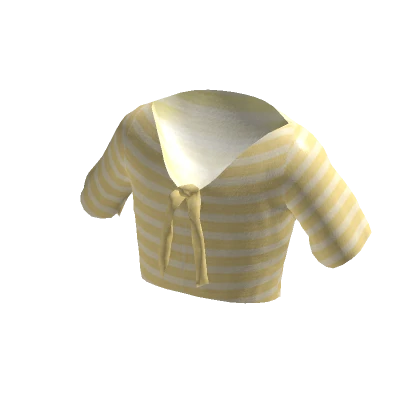 Aesthetic Yellow Striped Top