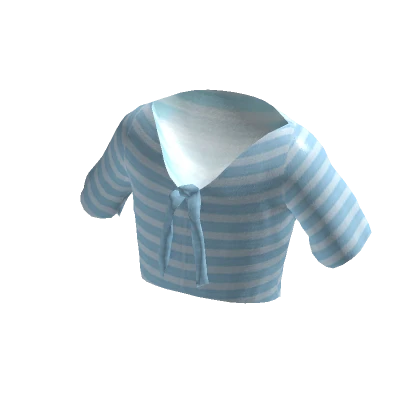 Aesthetic Blue Striped Top