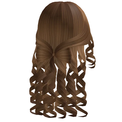 ♡ Caramel Curly Ribbon Waterfall