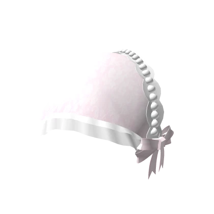 Lace ruffled bandana - pink