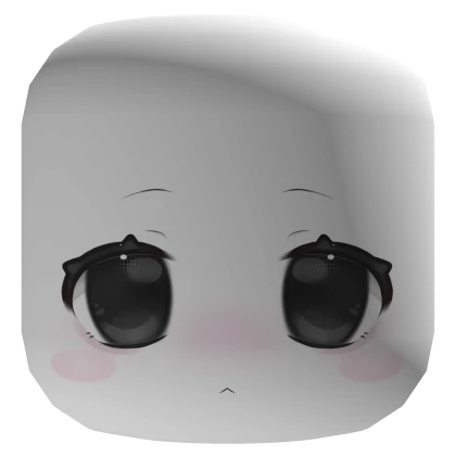 ꒰♡꒱ kawaii chibi blush anime face mask