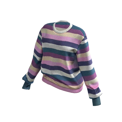 Knit Sweater (Striped)