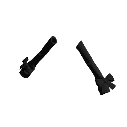 ♡ Black Bow Arm Warmers