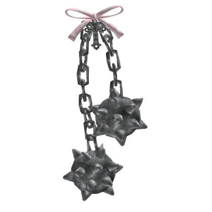 Cutesy Chain Mace + Pink Ribbon & Gothic Cross