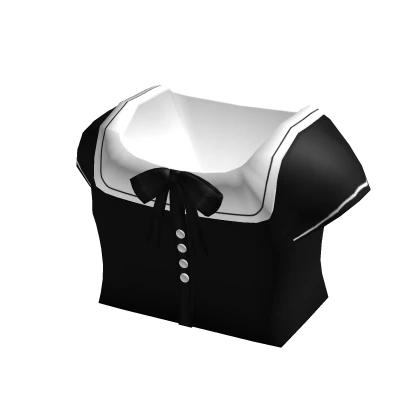 ♡ : kawaii black sailor school uniform top