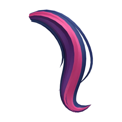 Stylish Twilight Blue with Pink Horse Tail