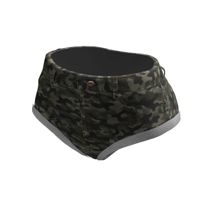 Tiny Jean Shorts (Jungle)