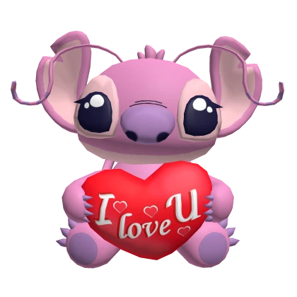 Angel Stitch w heart backpack valentines alien