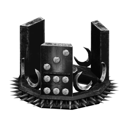 Black Iron Domino Crown