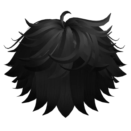 Dark Messy Black Hair