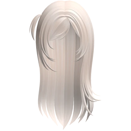 ♡ : long windy hair with side ponytail blonde