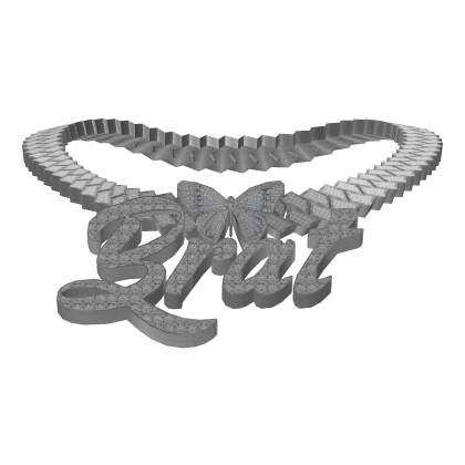 Custom Brat Silver Cuban Link Chain