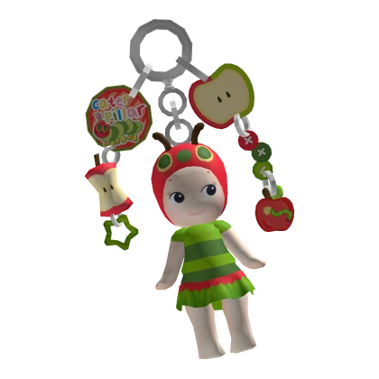 harajuku igari caterpillar angel baby keychain