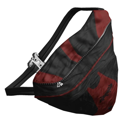 CHRUSH Sling Bag in Black & Red