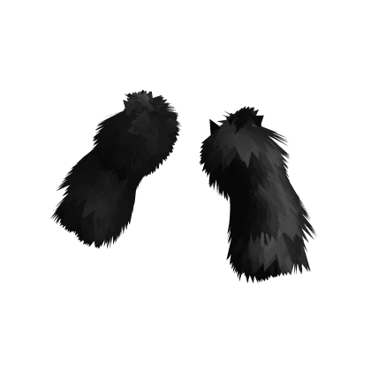 Black fur arm wraps