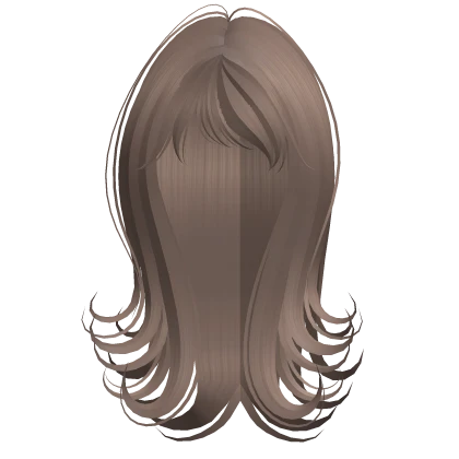 iconic long sweet swirly hairstyle milk tea brown
