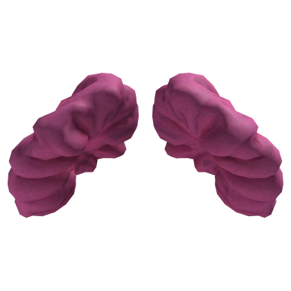 Top knot space bun scrunchies - pink
