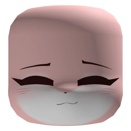 Cute Happy Pink Cat Face