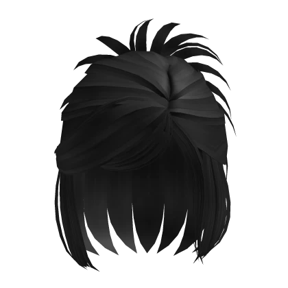 Y2K Short Half up Half down in Black