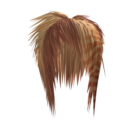 Messy Scene Emo Sidepart (Yellow/Orange Zebra)