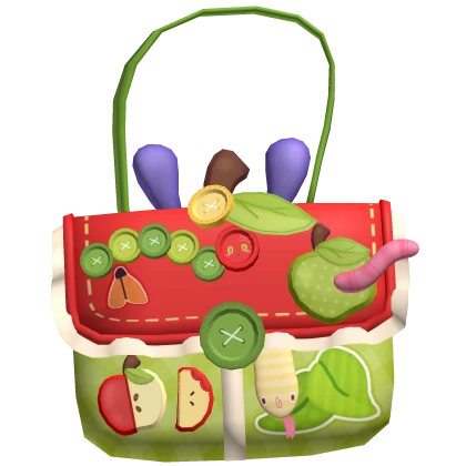 mori kei igari kidcore apple caterpillar bag