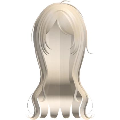 Fairy Wavy Light Blonde Long Hair W Bangs